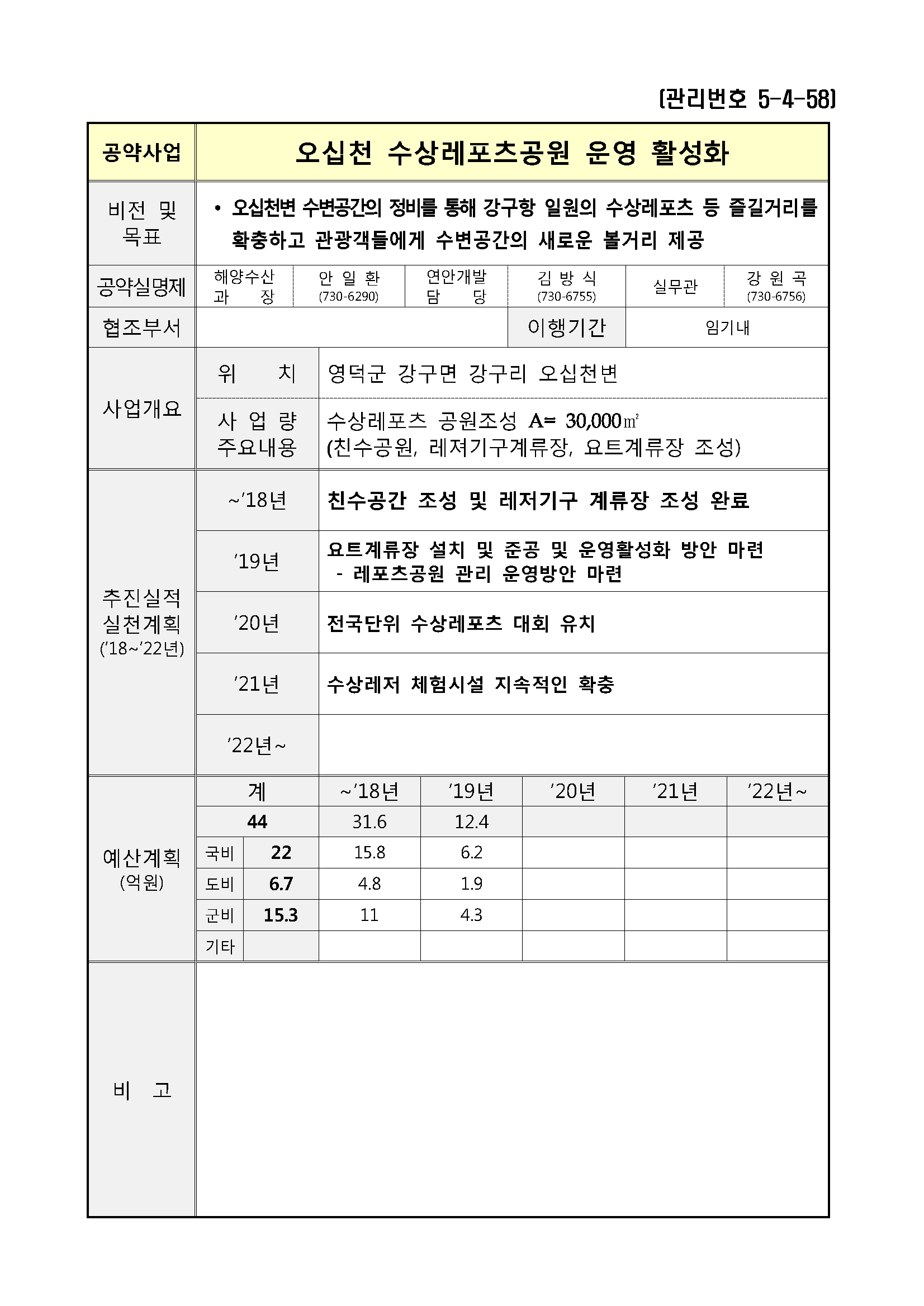 민선7기_공약실천계획