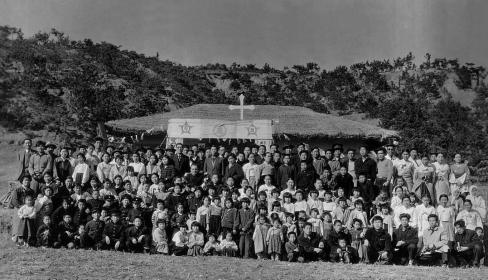 1959년 병곡 영동성당의 축성식