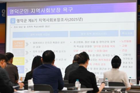 2026. 8. 27. 제6기 영덕군지역사회보장계획수립 주민공청회 및 최종보고회